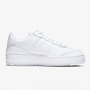 NIKE af1 Air Force one shadow white lace up platform shoes sneakers women’s 8.5